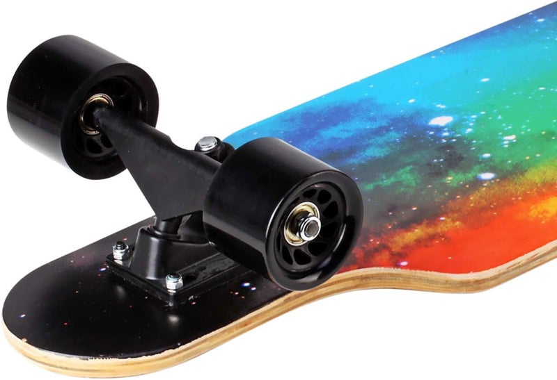 asktom 31" Longboard 7 Layers Skateboard Pro Complete Cruiser for Cruising, Carving, Free-Style and Downhill with T-Tool - Image 3